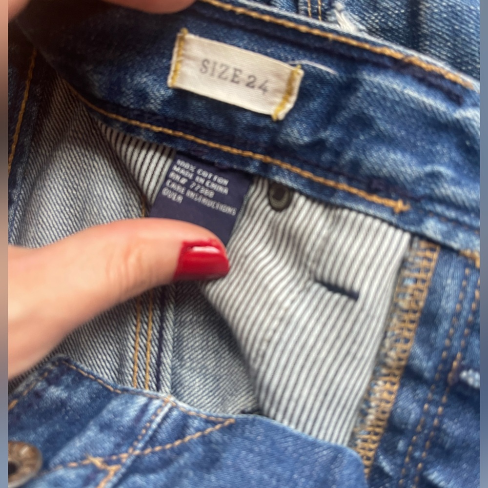 Madewell Blue Jeans Distressed Style - Picture 4 of 7